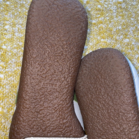 BALLY Classic White Green Sneakers - Picture 9 of 12